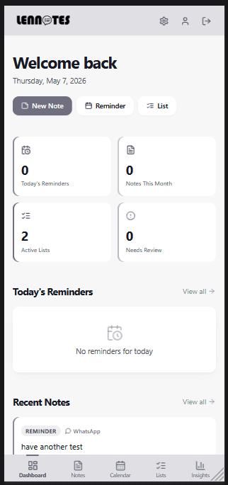 LenNotes grayscale to blue theme preview